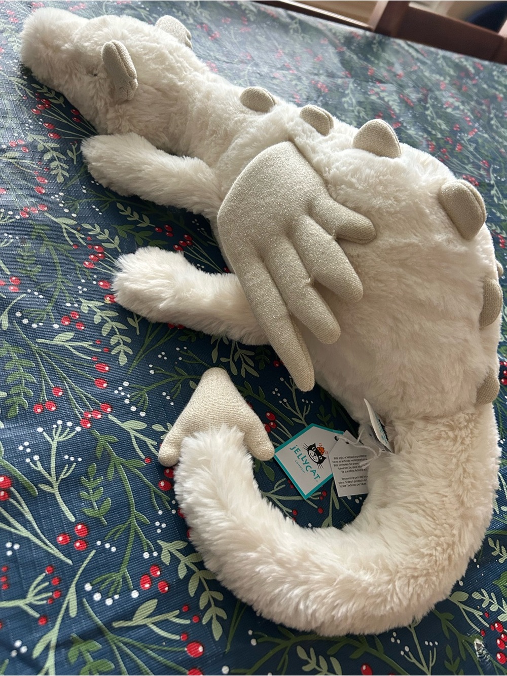 Rare Large Jellycat Snow Dragon. BNWT